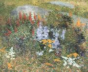 John Leslie Breck Rock Garden at Giverny Germany oil painting reproduction